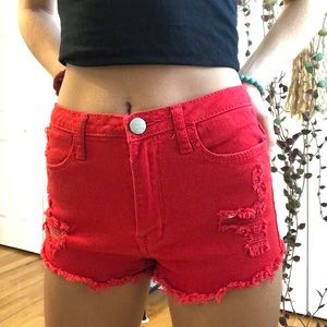 High waisted shorts